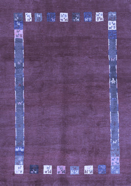 Abstract Blue Contemporary Rug, con2797blu