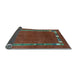 Sideview of Abstract Light Blue Contemporary Rug, con2797lblu