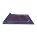 Sideview of Abstract Blue Contemporary Rug, con2797blu