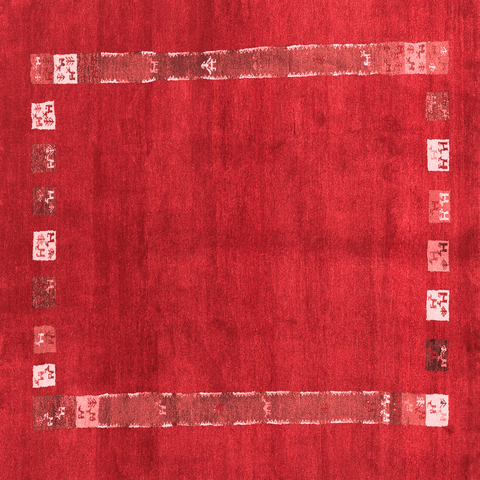 Abstract Red Contemporary Rug, con2797red