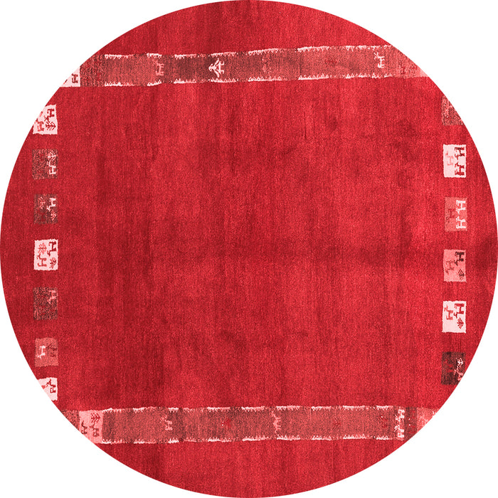 Machine Washable Abstract Red Contemporary Rug, wshcon2797red