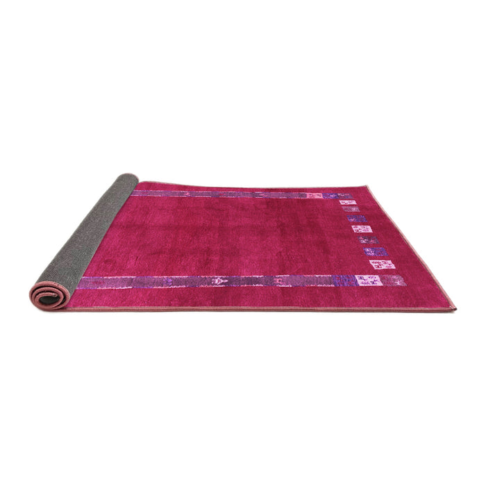 Sideview of Abstract Pink Contemporary Rug, con2797pnk