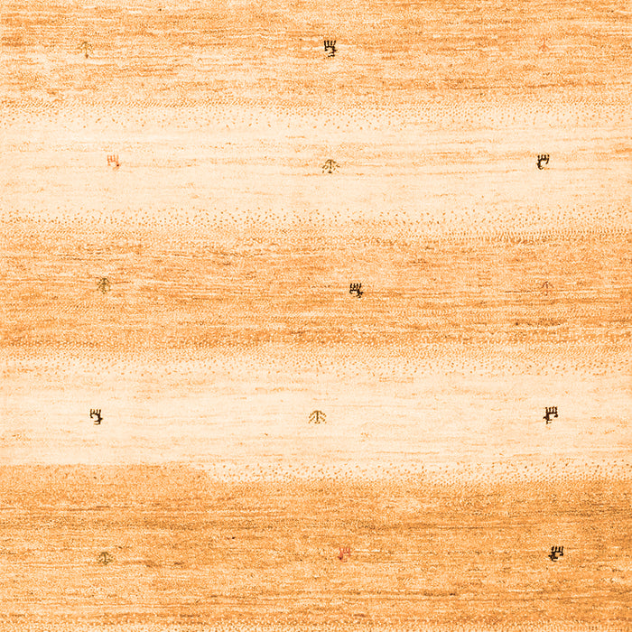 Solid Orange Modern Rug, con2798org