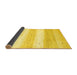 Sideview of Solid Yellow Modern Rug, con2798yw