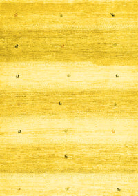 Solid Yellow Modern Rug, con2798yw