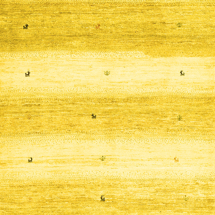 Solid Yellow Modern Rug, con2798yw