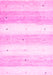 Machine Washable Solid Pink Modern Rug, wshcon2798pnk