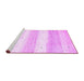 Sideview of Machine Washable Solid Purple Modern Area Rugs, wshcon2798pur