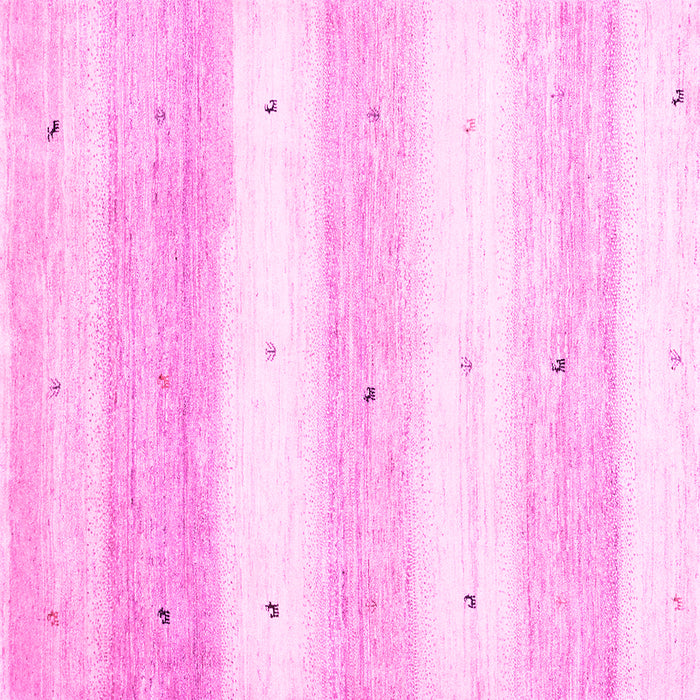 Square Machine Washable Solid Pink Modern Rug, wshcon2798pnk