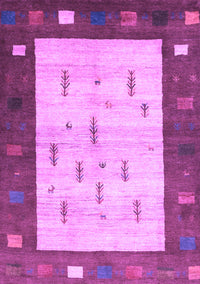 Abstract Purple Contemporary Rug, con2799pur