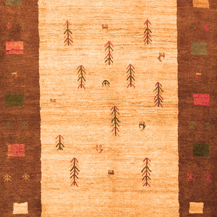 Serging Thickness of Machine Washable Abstract Orange Contemporary Area Rugs, wshcon2799org