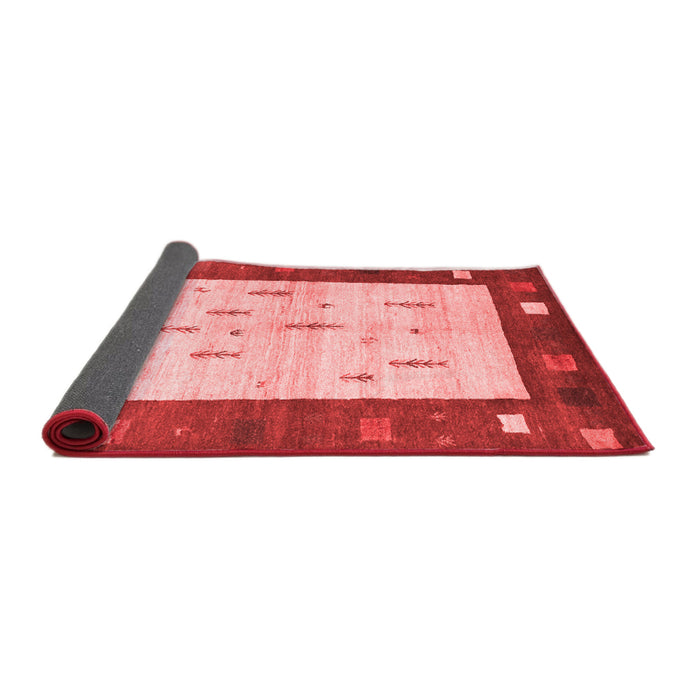Abstract Red Contemporary Area Rugs