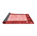 Abstract Red Contemporary Area Rugs