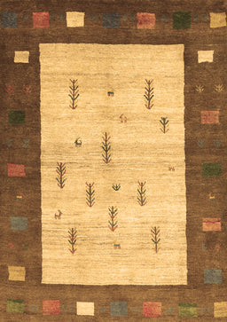 Abstract Brown Contemporary Rug, con2799brn