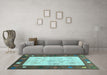 Machine Washable Abstract Light Blue Contemporary Rug in a Living Room, wshcon2799lblu