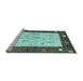 Sideview of Machine Washable Abstract Light Blue Contemporary Rug, wshcon2799lblu