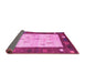 Sideview of Abstract Pink Contemporary Rug, con2799pnk