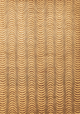 Abstract Brown Contemporary Rug, con279brn