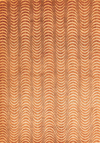 Abstract Orange Contemporary Rug, con279org