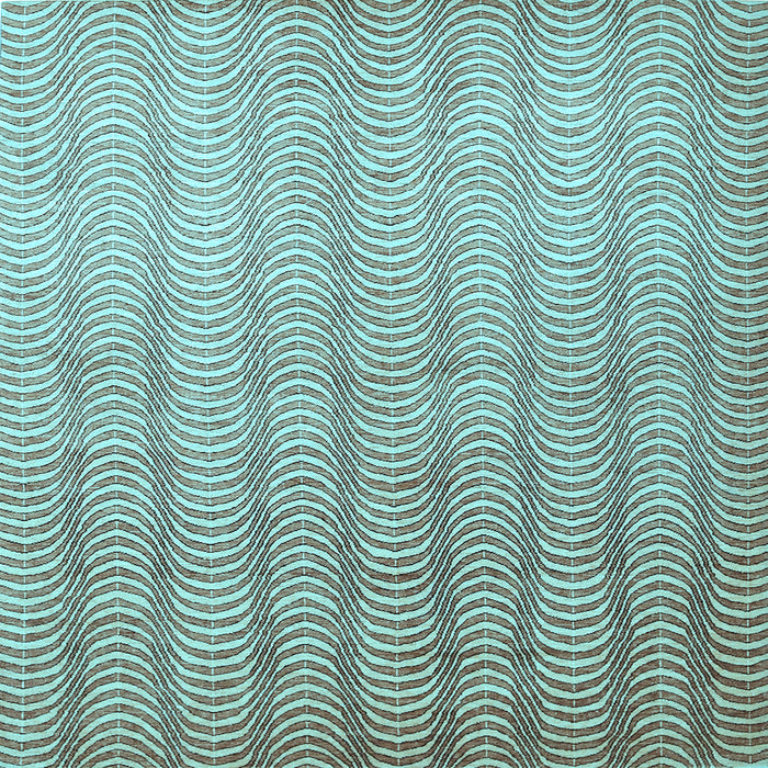 Square Abstract Light Blue Contemporary Rug, con279lblu