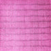 Square Machine Washable Abstract Pink Contemporary Rug, wshcon279pnk