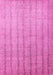 Machine Washable Abstract Pink Contemporary Rug, wshcon279pnk