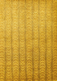 Abstract Yellow Contemporary Rug, con279yw