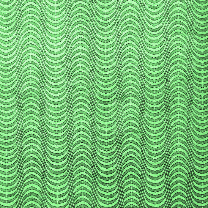 Machine Washable Abstract Emerald Green Contemporary Area Rugs, wshcon279emgrn