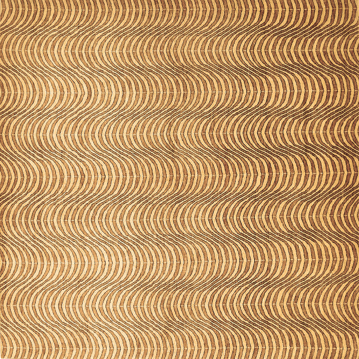 Square Abstract Brown Contemporary Rug, con279brn