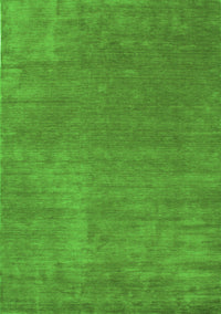 Abstract Green Contemporary Rug, con27grn