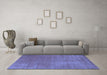 Machine Washable Abstract Blue Contemporary Rug in a Living Room, wshcon27blu