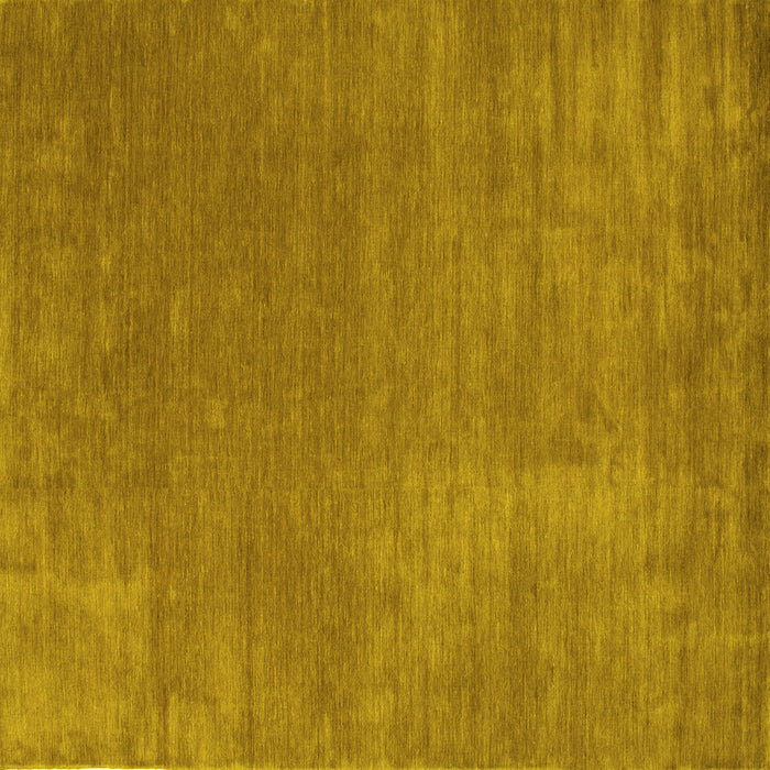 Square Machine Washable Abstract Yellow Contemporary Rug, wshcon27yw