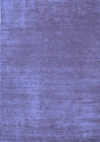 Abstract Blue Contemporary Rug, con27blu