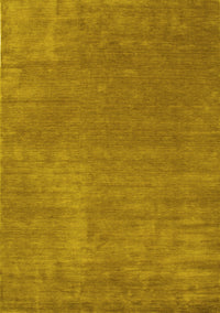 Abstract Yellow Contemporary Rug, con27yw