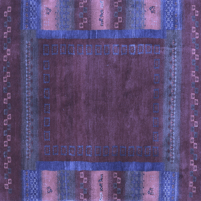 Square Abstract Blue Contemporary Rug, con2800blu