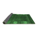 Sideview of Abstract Emerald Green Contemporary Rug, con2800emgrn