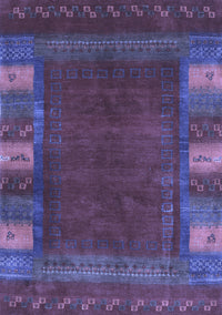 Abstract Blue Contemporary Rug, con2800blu