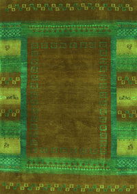 Abstract Green Contemporary Rug, con2800grn