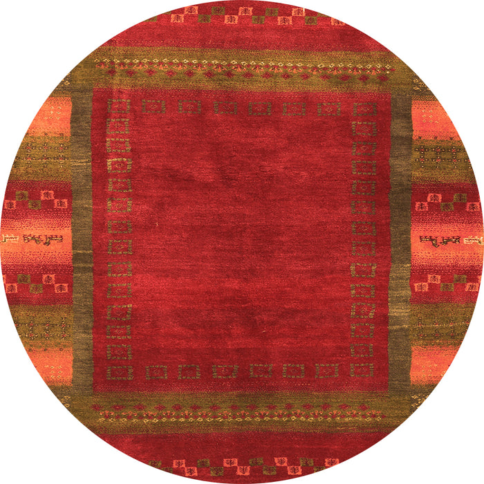 Machine Washable Abstract Orange Contemporary Area Rugs, wshcon2800org