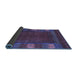 Sideview of Abstract Blue Contemporary Rug, con2800blu