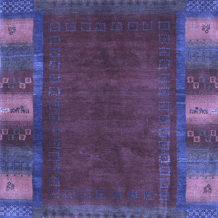 Abstract Blue Contemporary Rug, con2800blu