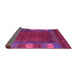 Sideview of Abstract Purple Contemporary Rug, con2800pur