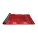 Abstract Red Contemporary Area Rugs