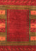 Abstract Orange Contemporary Rug, con2800org