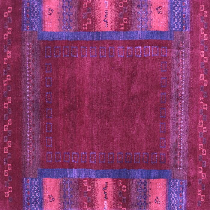 Square Machine Washable Abstract Purple Contemporary Area Rugs, wshcon2800pur