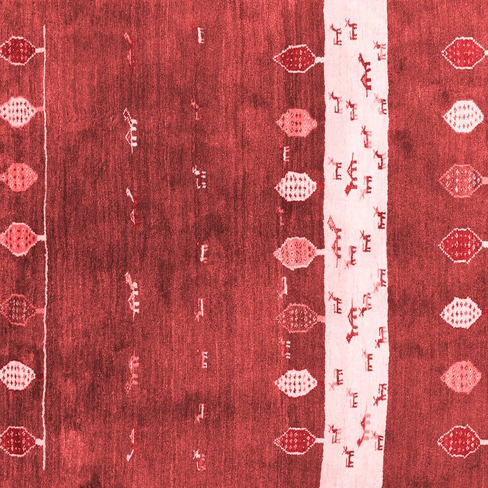 Abstract Red Contemporary Rug, con2801red