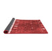 Abstract Red Contemporary Area Rugs