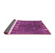 Sideview of Abstract Pink Contemporary Rug, con2801pnk