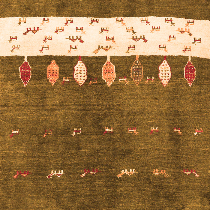 Serging Thickness of Machine Washable Abstract Orange Contemporary Area Rugs, wshcon2801org