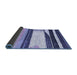 Sideview of Abstract Blue Contemporary Rug, con2802blu